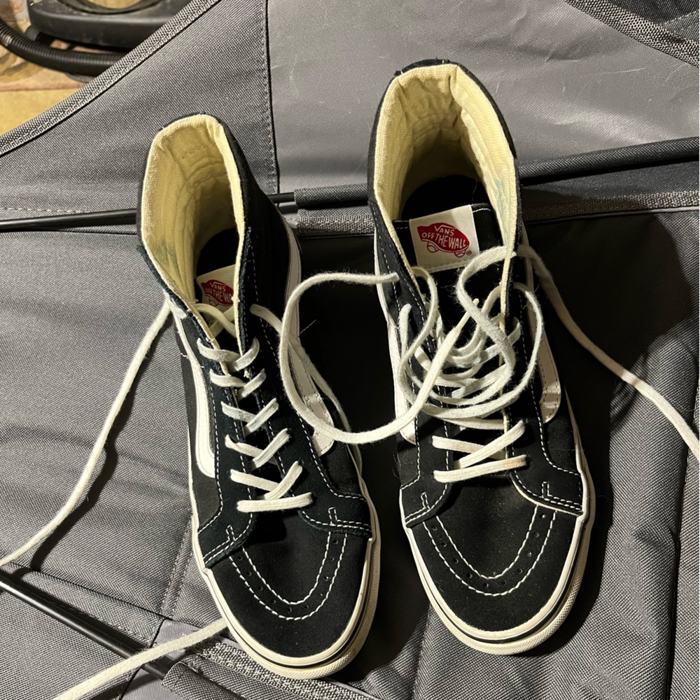 Vans high top black sneaker size 9
